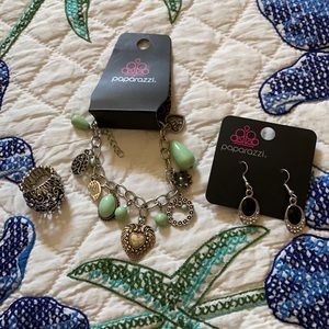 3 piece silver tone jewelry